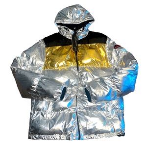 Reason Silver and Gold Puffer Jacket